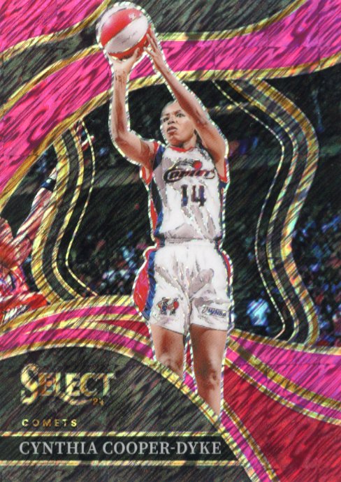 2024 Panini Select Cynthia Cooper-Dyke #231 - Pink Shimmer #/3 Comets