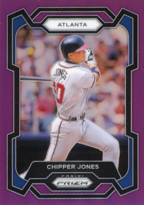 2024 Panini Prizm Chipper Jones #15 - #/99 Purple Braves