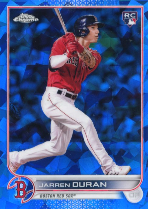 2022 Topps Chrome Sapphire Jarren Duran RC #187 - Red Sox