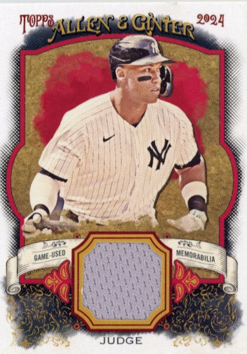 2024 Topps Allen and Ginter Aaron Judge #AGR-AJ - Patch Yankees