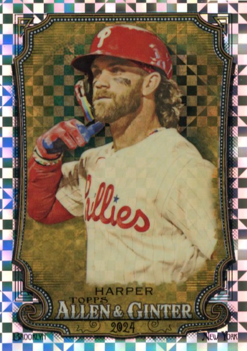 2024 Topps Allen and Ginter Bryce Harper #60 - Hyper Phillies