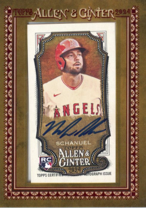 2024 Topps Allen and Ginter Nolan Schanuel RC #MA-NS - Autograph Angels