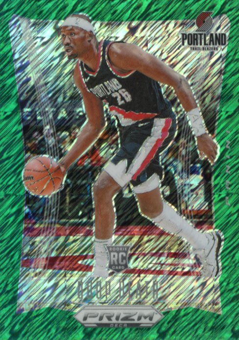 2023/24 Panini Prizm Deca Duop Reath RC #273 - Green Shimmer #/12 Trail Blazers