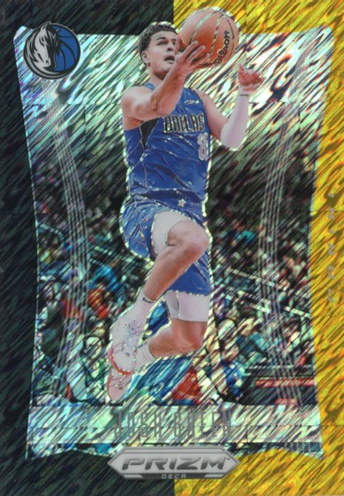 2023/24 Panini Prizm Deca Josh Green #5 - Black Gold Shimmer #/8 Mavericks