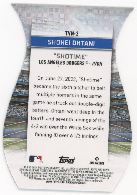 2024 Topps Stadium Club Shohei Ohtani Triumvirates #TVN-2 - Dodgers