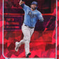 2022 Topps Chrome Sapphire Mike Zunino #324 - Red Cracked Ice #/5 Rays