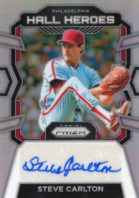 2024 Panini Prizm Steve Carlton Hall Heroes #HHA-SC - Silver Autograph Phillies