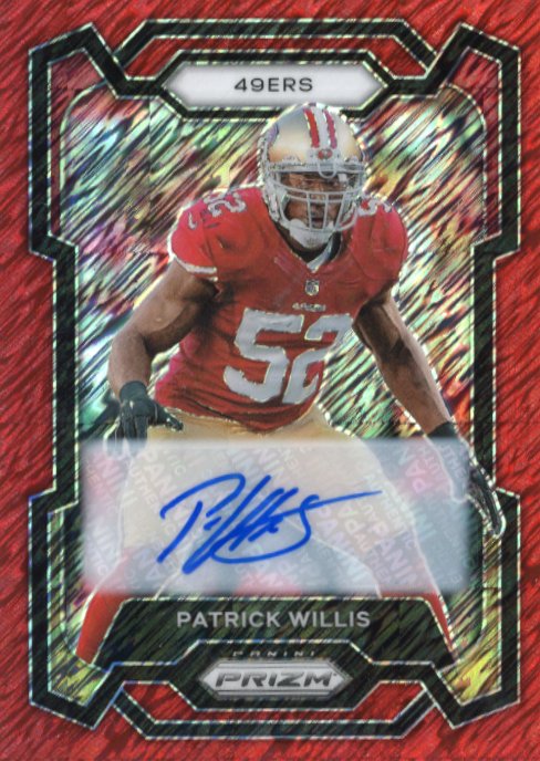 2023 Panini Prizm Patrick Willis Red Shimmer #269 - Autograph #/35 49ers