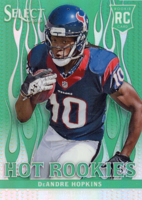 2013 Panini Select DeAndre Hopkins Rookie RC #2 - #/15 Green Texans