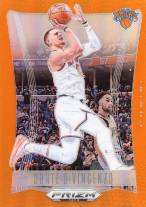 2023/24 Panini Prizm Deca Donte DiVincenzo #51 - Orange #/49 Knicks