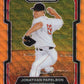 2024 Panini Prizm Jonathan Papelbon #214 - Orange Wave #/49 Red Sox