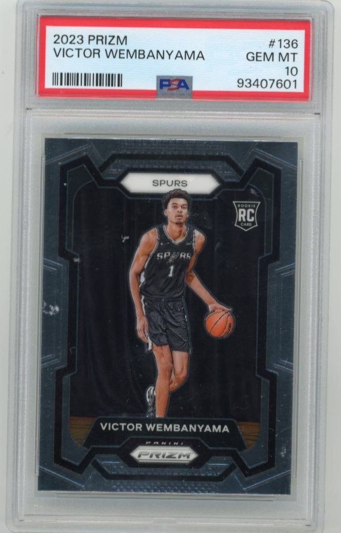 2023 Panini Prizm Victor Wembanyama #136 - PSA 10 Spurs