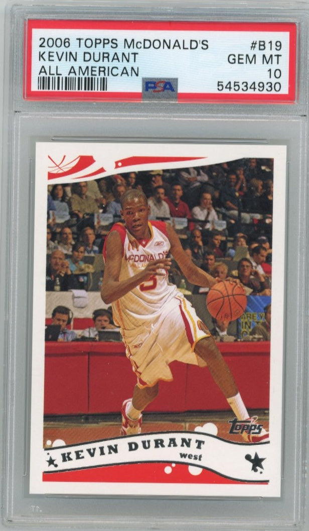 2006 Topps McDonald's Kevin Durant All American#B19 - PSA 10 Suns