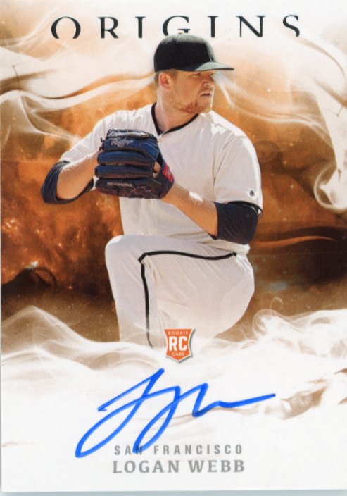 2020 Panini Origins Logan Webb RC #26 - Autograph Giants