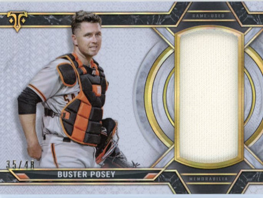2021 Topps Triple Threads Buster Posey #SJR-BPO - Relic #/48 Giants