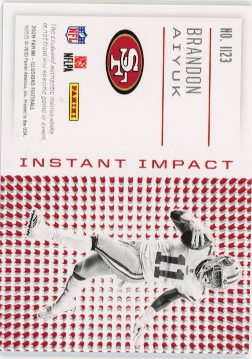 2020 Panini Illusions Brandon Aiyuk #1123 - Patch 49ers