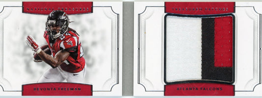 2017 Panini National Treasures Devonta Freeman Booklet #22 - #/25 Patch Falcons