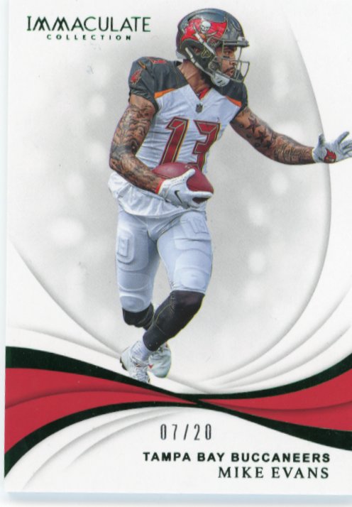 2019 Panini Immaculate Mike Evans #92 - #/20 Green Buccaneers