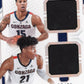 2019 Panini National Treasures Brandon Clarke/Rui Hachimura #1 - #/25 Dual Patch Bulldogs