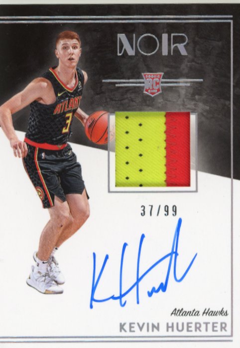 2018-19 Panini National Treasures Kevin Huerter RC #358 - #/99 Patch Autograph Hawks