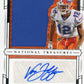 2020 Panini National Treasures Van Jefferson RC #3 - #/99 Patch Autograph Gators