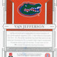 2020 Panini National Treasures Van Jefferson RC #3 - #/99 Patch Autograph Gators