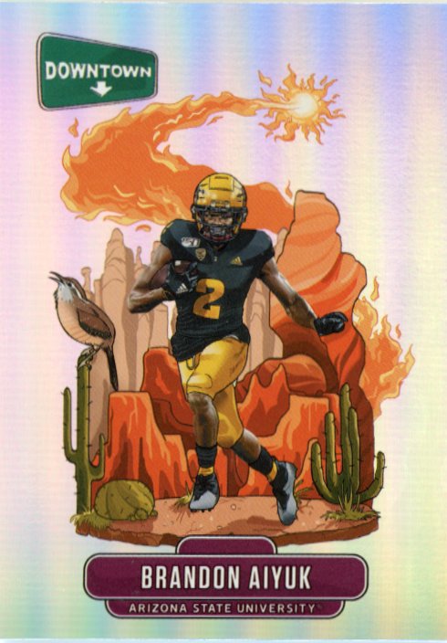 2020 Panini Collegiate Chronicles Brandon Aiyuk Downtown #D9 - Arizona State