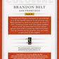 2017 Panini National Treasures Brandon Belt #CM-BR - #/10 Colossal Patch Giants
