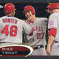 2012 Topps Chrome Mike Trout Horizontal #144 - Angels