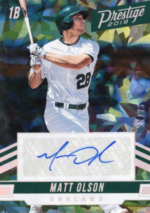 2019 Panini Prestige Matt Olson #PA-MO - #/23 Autograph Athletics