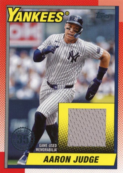 2025 Topps Aaron Judge 35th Anniversary #AJ - Patch Yankees