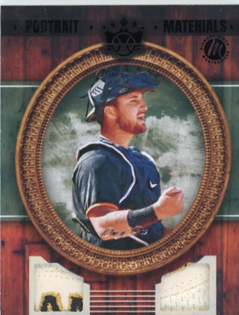 2022 Panini Diamond Kings Joey Bart #PM-JB - #1/1 Dual Patch Giants