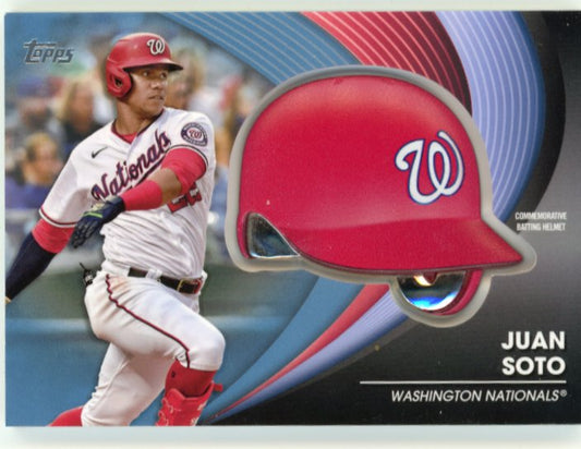 2022 Topps Juan Soto Batting Helmet #BH-JS - Relic Nationals