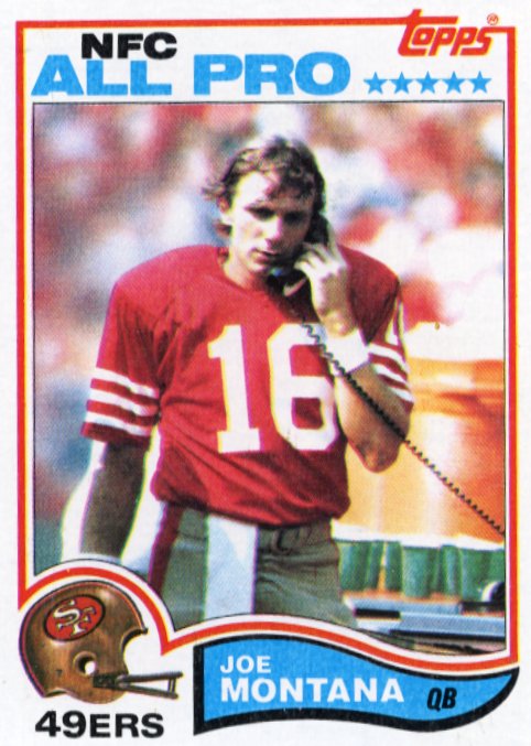 1982 Topps Joe Montana #488 - NFC All Pro 49ers