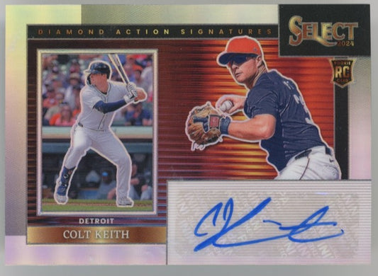 2024 Panini Select Colt Keith Diamond Action Signatures RC #DAS-CK - Autograph Silver Tigers