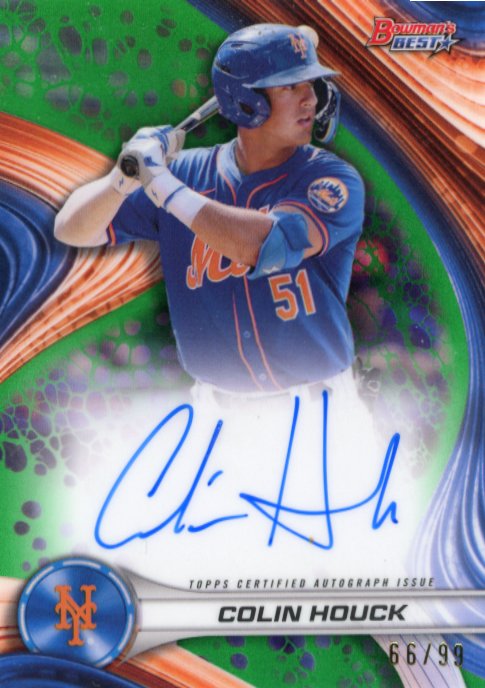 2024 Topps Bowman's Best Colin Houck #B24-CH - Autograph Green #/99 Mets