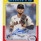 2024 Topps Heritage Luis Matos RC #ROA-LM - Autograph Giants