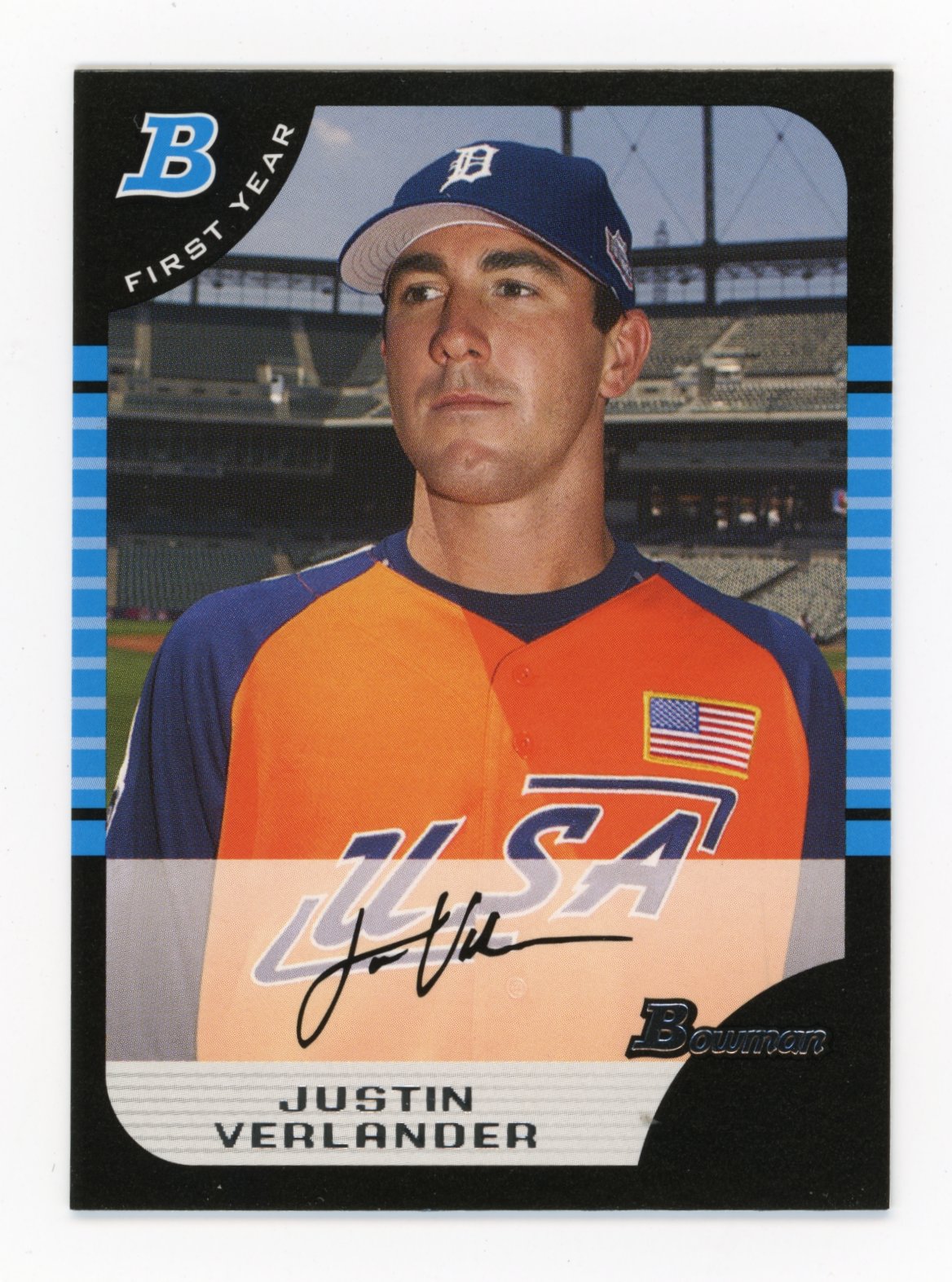 2005 Topps Bowman Justin Verlander #BDP129 - Tigers