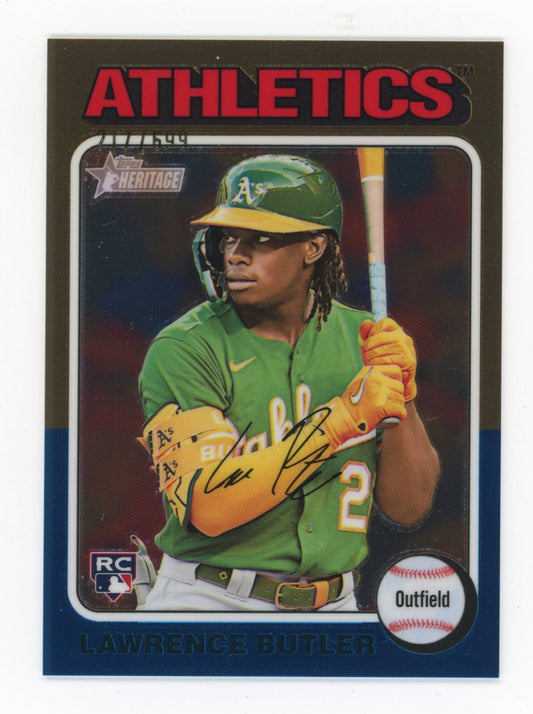 2024 Topps Heritage Lawrence Butler RC #148 - #/699 Athletics