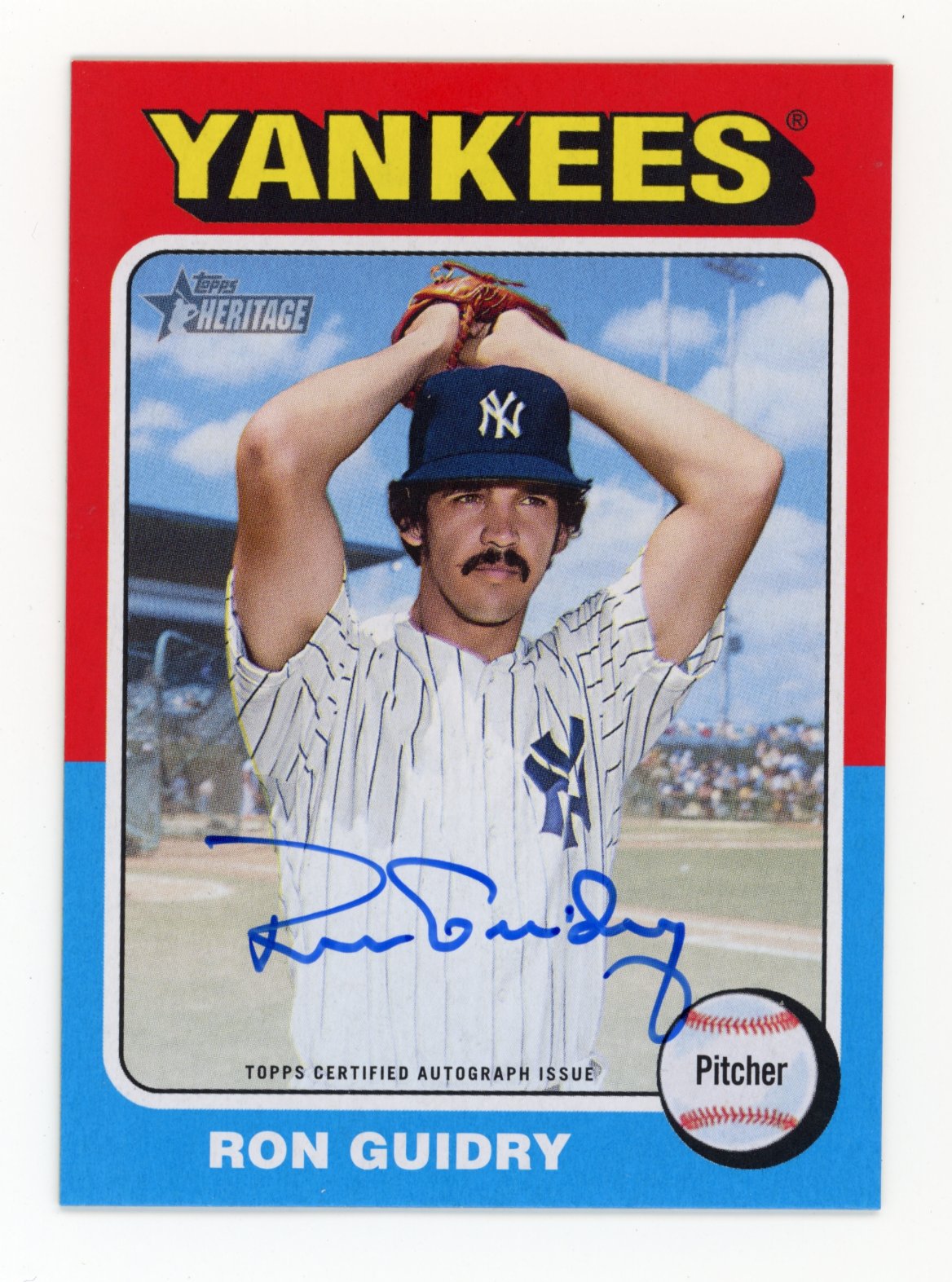 2024 Topps Heritage Ron Guidry #RDA-RG - Autograph Yankees
