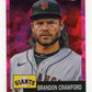 2022 Topps Brandon Crawford #275 - Pink Cracked Ice #/100 Giants