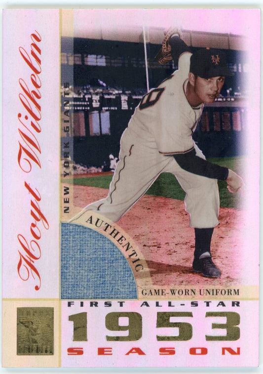 2003 Topps Tribute Hoyt Wilhelm #TR-HWI - Refractor Relic Giants