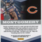 2019 Panini Plates & Patches David Montgomery Patch Trio #PT-DMo - Triple Relic #/99 Bears