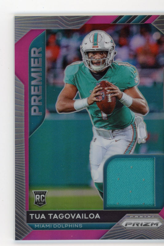 2020 Panini Prizm Tua Tagovailoa RC #2 - Premier Pink Jersey Dolphins