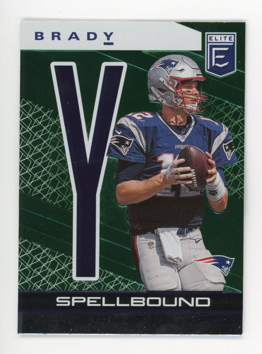 2020 Panini Donruss Elite Tom Brady #14 - Green Spellbound Patriots