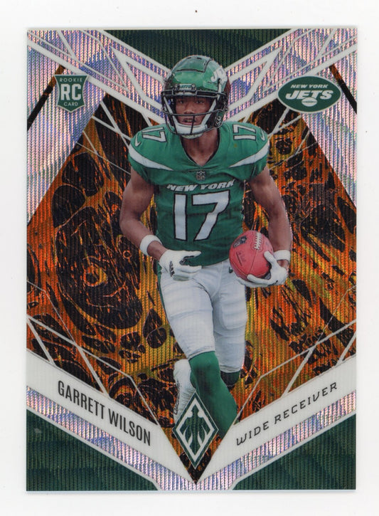 2022 Panini Phoenix Garrett Wilson RC #106 - #/175 Lava Wave Jets
