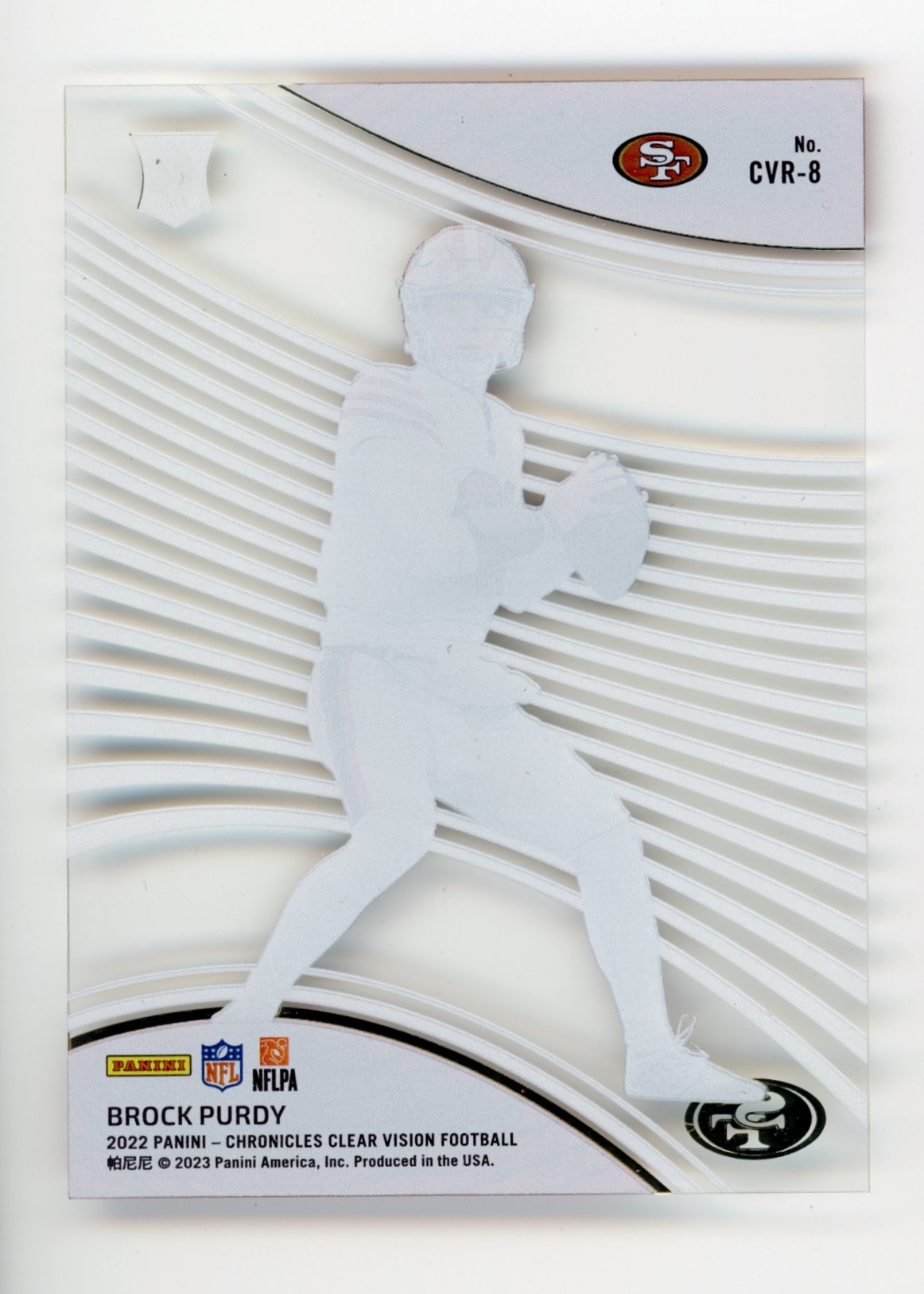 2022 Panini Chronicles Brock Purdy Rookie #CVR-8 - 49ers