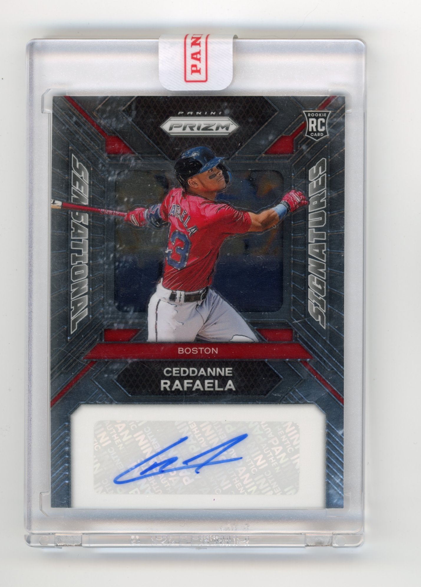 2024 Panini Prizm Ceddanne Rafaela Sensational Signatures RC #SS-CR - Autograph Red Sox