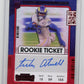 2021 Panini Contenders Tutu Atwell Rookie Ticket RC #119 - Red Foil Autograph Rams