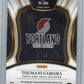 2023/24 Panini Select Toumani Camara RC #RS-ARA - Red #/99 Autograph Trail Blazers